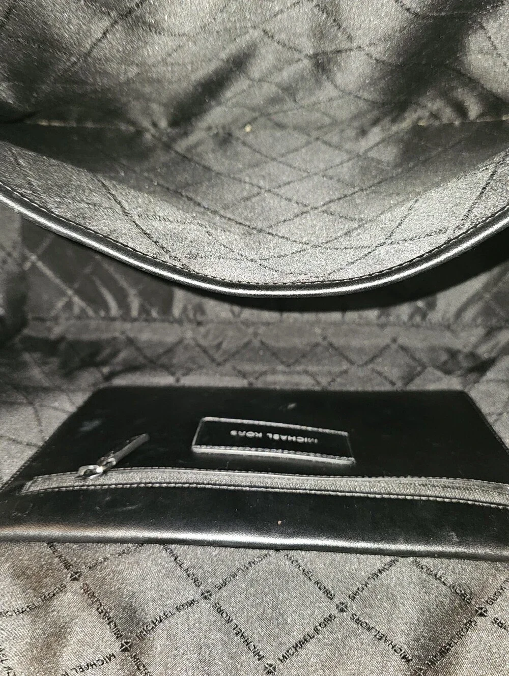 Michael Kors Unisex Navy Blue Leather Tote Bag